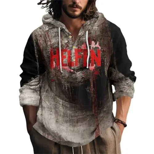 Produktbild: Tops, T-Shirts & Hemden für Herren Sweatshirt Jacke Japanisches Hemd Kurzarm Hoodie Herrenhemd Japanese Pants T Shirt Slim Fit Leichtes Sommerhemd Grau XL
