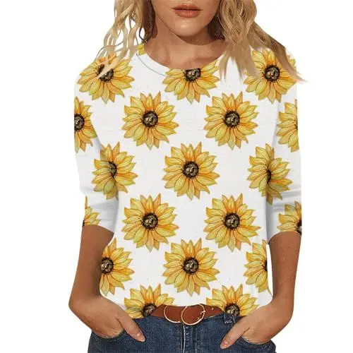 Produktbild: Tops Und T-Shirts Tshirt Damen Elegant Hellblau Kurzarm Damenshirt Halbarm Jeansbluse Damen Sommer Bequeme Lockere V-Ausschnitt Sportshirt Sommer T-Shirts Freizeitoberteile Beige XL