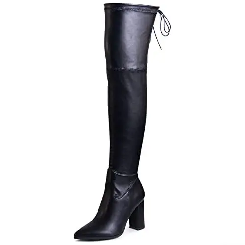 Produktbild: topschuhe24 2276 Damen Overknee Stiefel, Farbe:Schwarz 2276, Größe:36 EU