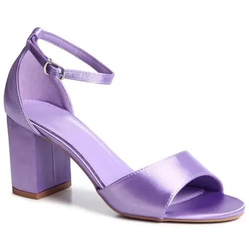 Produktbild: topschuhe24 3093 Damen Riemchen Sandaletten High Heels, Farbe:Lila, Größe:38 EU
