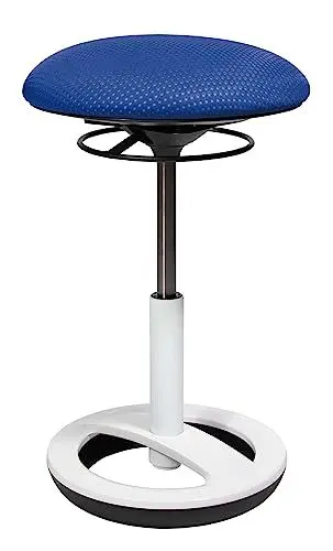 Produktbild: Topstar Bürohocker Sitness Bob Alu weiß lackiert blau