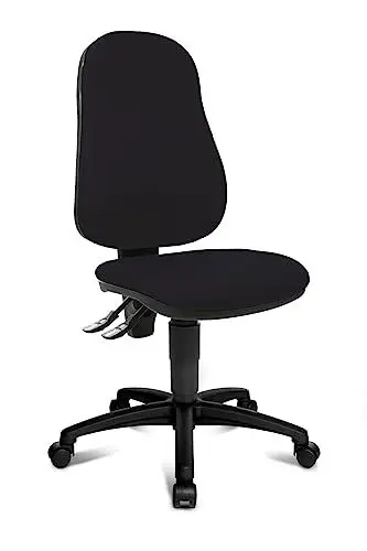 Produktbild: Topstar Point 60, Bürostuhl, Schreibtischstuhl, Stoff, Drehbar, schwarz, 44D x 45W x 113H cm