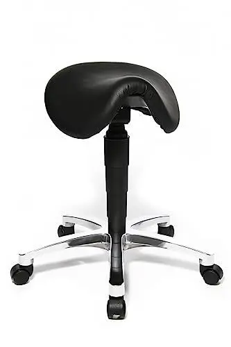 Produktbild: Topstar Rollhocker Bonanza Leder schwarz