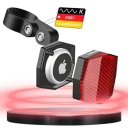 Produktbild: toptrek Airtag Fahrrad Versteck | Reflektoren Fahrrad Hinten StVZO Zertifiziert | Airtag Fahrradhalterung | Airtag Halterung | Tracker Fahrrad Diebstahlschutz für MTB, E-Bike, Rennrad, E-Scooter
