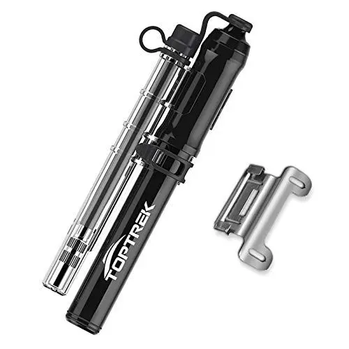 Produktbild: toptrek Fahrradpumpe 260PSI Mini Luftpumpe Fahrrad alle Ventile(Presta & Schrader) kleine Fahrradluftpumpe für Mountainbikes, Rennrad, E-Bike, MTB