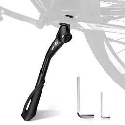 Produktbild: toptrek Fahrradständer, 24-29 Zoll Höheverstellbar Aluminiumlegierung Fahrrad Ständer bis 35 kg Traglast, rutschfest Seitenständer, Stabil Fahrradständer für Mountainbike, E-Bike, Trekking, Rennrad