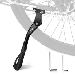 Produktbild: toptrek Fahrradständer, 24-29 Zoll Höheverstellbar Aluminiumlegierung Fahrrad Ständer bis 35 kg Traglast, rutschfest Seitenständer, Stabil Fahrradständer für Mountainbike, E-Bike, Trekking, Rennrad