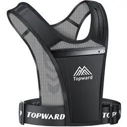 Produktbild: Topward Laufweste Reflektierend Handytasche Joggen Handyhalterung, für Männer Frauen Joggen Walking Exercise & Gym Workout. Wasserfester Handyhalter für alle Smartphones. Verstellbarer Riemen