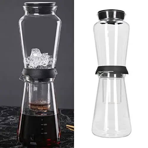 Produktbild: Topyond Cold Brew Kaffeemaschine, 900 ml Kaltbrühkrug aus Borosilikatglas, professionelle Eiskaffeemaschine, ideal für die Küche zu Hause, Eisteebereiter