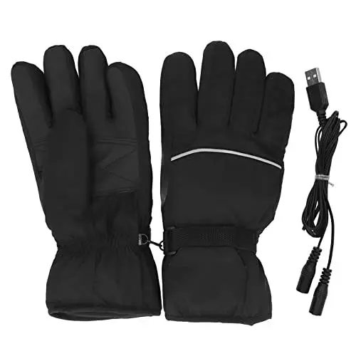 Produktbild: Topyond Elektrisch beheizte Handschuhe, Touchscreen, wasserdicht, atmungsaktiv, verstellbar, Thermohandschuhe für Outdoor-Sportarten, 3,7 V wiederaufladbarer Akku für Wärme bis zu