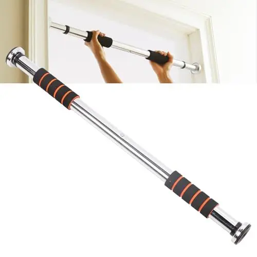 Produktbild: Topyond Klimmzugstange für die Tür, robust, verstellbare Klimmzugstange mit Komfortgriffen, für Fitnessübungen für Erwachsene, 62–100 cm