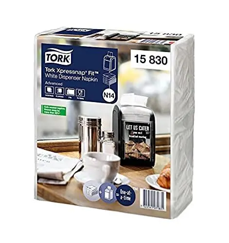 Produktbild: TORK 15830 Xpressnap Fit Servietten für Xpressnap Fit Handtuchspender - Spenderserviette - Weiß