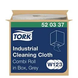 Produktbild: Tork Industrie Reinigungstücher Grau W1/2/3, Wiederverwendbar, 1 × 390 Tücher, 520337