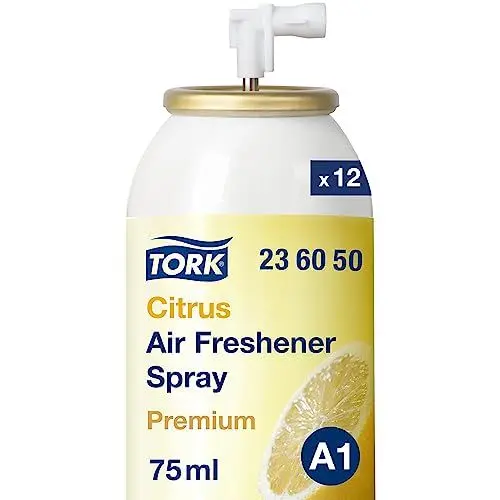 Produktbild: Tork Lufterfrischer Spray mit Zitrusduft A1, Flexible Einstellung, 12 Nachfüllungen, 236050