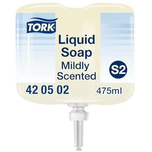 Produktbild: Tork Mild Duftende Hand Mini Flüssigseife S2, frischer Duft, 1 × 475 ml, 420502