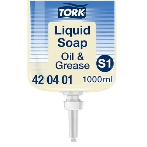 Produktbild: Tork fettlösende Flüssigseife S1, dermatologisch getestet, 6 × 1.000 ml, 420401