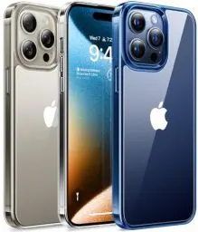 Produktbild: TORRAS Crystal Clear für iPhone 15 Pro Hülle (Anti-Vergilbungs Spezialist) Extrem Dünne Militär-Grade Stoßfest Handyhülle iPhone 15 Pro Case Exzellente Griff Silikon Hülle iPhone 15 Pro Transparent