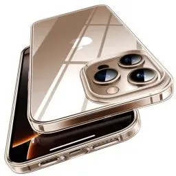 Produktbild: TORRAS Crystal Clear für iPhone 16 Pro Hülle (Nr.1 Vergilbungsschutz & Ultra Dünn) Hülle iPhone 16 Pro Case Militär-Grade Stoßfest Silikon Handyhülle iPhone 16 Pro Weicher Griff Kratzfest Transparent