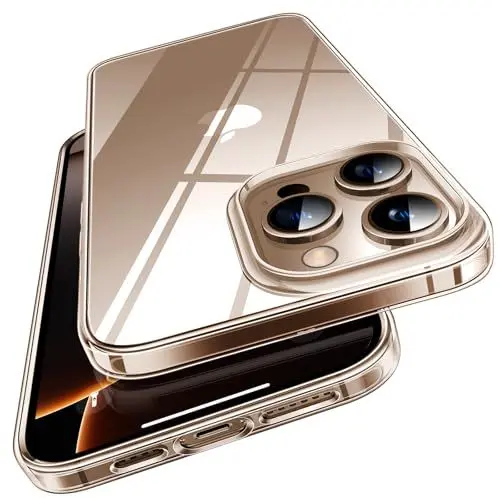 Produktbild: TORRAS Crystal Clear für iPhone 16 Pro Hülle (Nr.1 Vergilbungsschutz & Ultra Dünn) Hülle iPhone 16 Pro Case Militär-Grade Stoßfest Silikon Handyhülle iPhone 16 Pro Weicher Griff Kratzfest Transparent