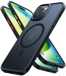 Produktbild: TORRAS Guardian-Mag für iPhone 15 Hülle für MagSafe (Zertifizierte Magnetkraft und Schutzkraft) Matt Handyhülle iPhone 15 Case Dünn Schwarz
