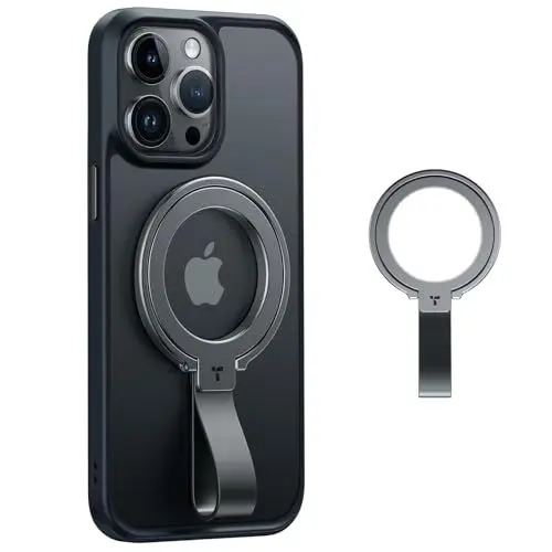 Produktbild: TORRAS Handy Ring für MagSafe 12N Magnetkraft für Fingerhalterung 360°Drehbar als Ständer Ringhalter Handy Halterung magnetisch für iPhone Samsung usw.- Titan Schwarzbraun