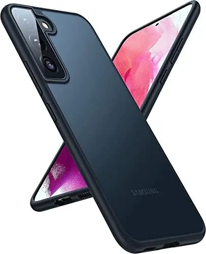 Produktbild: TORRAS Militärschutz für Samsung Galaxy S22 Hülle (Echtes Militär Drop Zertifiziert) Extrem Stoßfest Kratzfest Stilvolles Aussehen Handyhülle Samsung Galaxy S22 5G Hülle Matt Schwarz