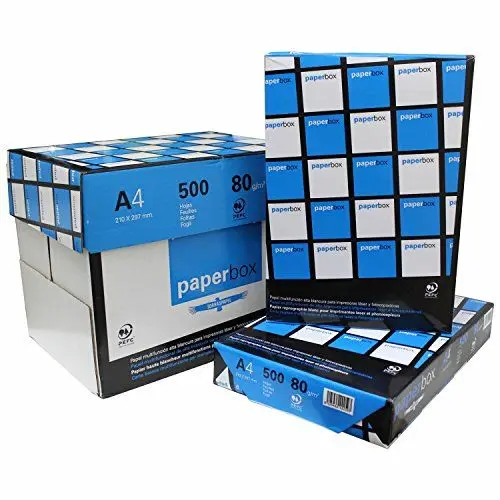 Produktbild: TORRAS – Paperbox 5 x 500 Blatt – Din-A4 80 Grs – Papier Chefsessel, hoher Weiße
