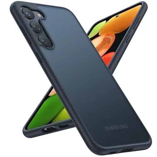 Produktbild: TORRAS für Samsung Galaxy S23 Hülle Spezielle Schutzfähigkeit mit 360° Airbags Stoßfest Kratzfest Case Gute Haptik Handyhülle für 5G - Guardian Serie Schwarz