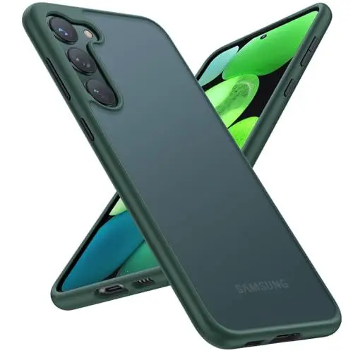 Produktbild: TORRAS für Samsung Galaxy S23 Hülle (Spezielle Schutzfähigkeit mit 360° Airbags) Stoßfest Kratzfest Gute Haptik Case Handyhülle für 5G - Guardian Serie Grün