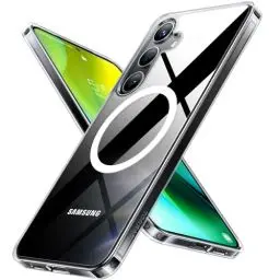 Produktbild: TORRAS für Samsung Galaxy S24 Hülle (NO.1 Anti-Vergilbung & TOP Militärschutz) Magnetisch Samsung S24 Hülle Extrem Stoßfest Kratzfestigkeit Samtige Touch Dünn Samsung Galaxy S24 Hülle Transparent