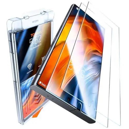 Produktbild: TORRAS für Samsung Galaxy S24 Ultra für Panzerglas (100% Effektive Entsperrung) Höchste Kratzfestigkeit Schutzfoile für S24 Ultra 9H+ Glas (0 Luftblasen & Staub) 2 Stück