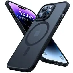 Produktbild: TORRAS für iPhone 14 Pro Max Hülle für MagSafe Nr.1 Magnetstärke＋Militärschutz Handyhülle iPhone 14 Pro Max Case Softtouch Stoßfest Kratzfest Matt Schwarz