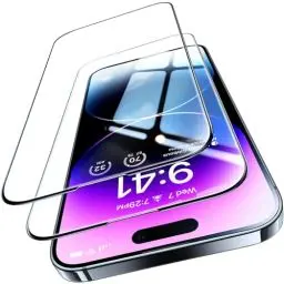 Produktbild: TORRAS für iPhone 14 Pro für Panzerglas (Unzerbrechlich Full Screen) Zertifizierung auf TOP Bruchsicherer aus DE Dauerhaft 9H Glas iPhone 14 Pro Schutzfolie,Diamant-Schild