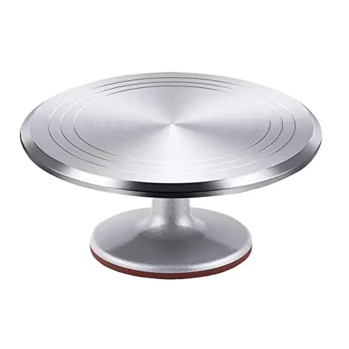 Produktbild: Tortenplatte Drehbar Aluminiumlegierung, Yizish 12-Zoll-Tortenständer Kuchen Drehteller zum Backen, Kuchen dekorieren, Gebäck