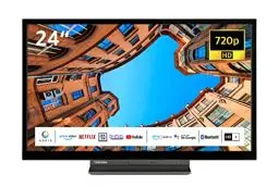 Produktbild: Toshiba 24WK3C63DAW 24 Zoll Fernseher/Smart TV (HD Ready, HDR, Alexa Built-In, Triple-Tuner, Bluetooth) - Inkl. 6 Monate HD+ (2023), Schwarz