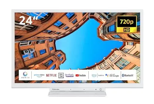 Produktbild: Toshiba 24WK3C64DA/2 24 Zoll Fernseher/Smart TV (HD Ready, HDR, Alexa Built-In, Triple-Tuner, Bluetooth)