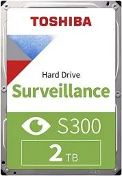 Produktbild: Toshiba 2TB S300 Surveillance HDD - 3.5' SATA Internal Hard Drive Supports up to 64 HD cameras at a 180TB/Year workload (HDWT720UZSVA)