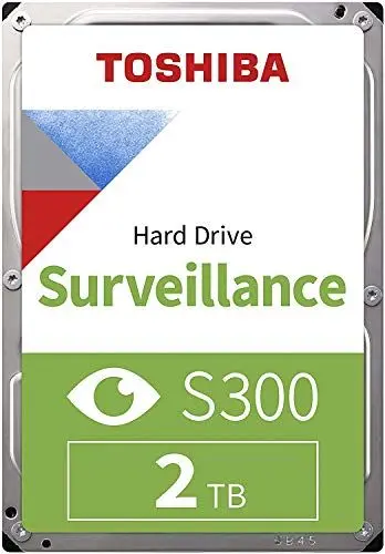 Produktbild: Toshiba 2TB S300 Surveillance HDD - 3.5' SATA Internal Hard Drive Supports up to 64 HD cameras at a 180TB/Year workload (HDWT720UZSVA)