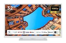 Produktbild: Toshiba 32LK3C64DAW 32 Zoll Fernseher/Smart TV (Full HD, HDR, Alexa Built-In, Triple-Tuner, Bluetooth) - Inkl. 6 Monate HD+ (2023)