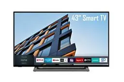 Produktbild: Toshiba 43LL3C63DAY 43 Zoll Fernseher / Smart TV (Full HD, HDR, Triple-Tuner, Bluetooth) - 6 Monate HD+ inklusive (2022) (Energieklasse E), Schwarz