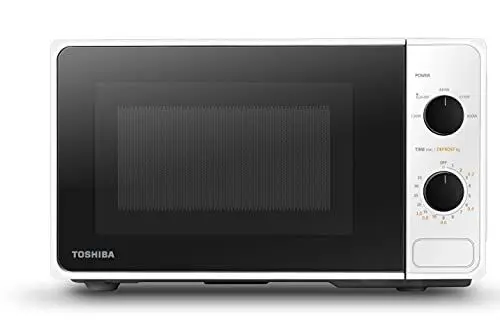 Produktbild: Toshiba MM2-MM20PF(WH) Mikrowelle mit 5 Leistungsstufen, einfaches Abtauen, 20 L, 800 W, Weiß