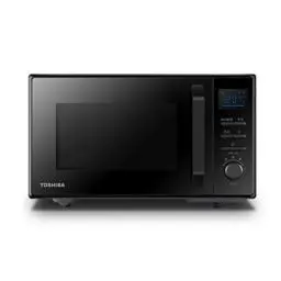 Produktbild: Toshiba Freistehend MW2-AC25TF(BK) 4-in-1 Mikrowelle mit Heißluft & Grill & Kombi Funktion / 25L / 900W / 1100W Grill / 2100W Heißluft/Emaille Innenraum/Drehteller mit Positionsspeicher/Schwarz