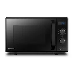 Produktbild: Toshiba MW2-AG23PF(BK) Mikrowelle / 3-in-1 Mikrowelle mit Grill & Kombi-Funktion /Freistehend / 23L / 900W / 1000W Grill/energiesparender ECO-Funktion/Drehteller mit Positionsspeicher/Schwarz