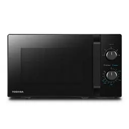 Produktbild: Toshiba MW2-MM20PF(BK) Freistehend Mikrowelle/Solo-Mikrowelle / 20L / 800W / 5 Leistungsstufen mit praktischer Auftaufunktion/LED-Beleuchtung im Innenraum/Schwarz