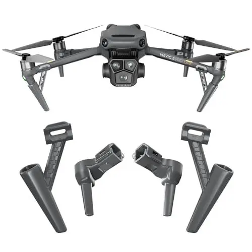 Produktbild: Tosiicop Mavic 3 Pro Landing Gear - Mavic 3 Pro Cine Faltbarer erweiterter Landebeinstützständer für DJI Mavic 3 Pro/Mavic 3 Pro Cine Drohnenzubehör