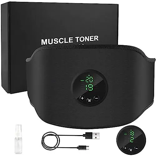 Produktbild: Tosucs EMS Bauchmuskeltrainer elektrisch,EMS Trainingsgerät,Power abs Stimulator Stimulateur musculaire USB Wiederaufladbar Avec 12 Modes et 19 intensités für Männer und Frauen