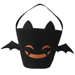 Produktbild: Tote Tasche in Koboldform Halloween-Süßigkeiten-Taschen Mode Segeltuchtaschen Witzige Geschenktaschen für Kinder Süßigkeiten-Taschen für Süßes oder Saures(A, One Size)