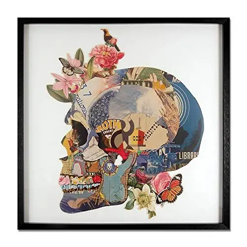Produktbild: World Art Totenkopf mit Blumen
