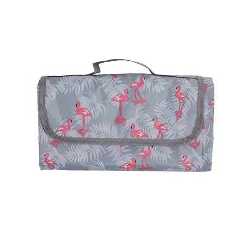 Produktbild: TOTITOM Picknickdecken, 76,8 x 55,9 Zoll Outdoor-Stranddecke, Faltbare und leichte, handliche Tragetasche für Frühlings-Sommer-Camping, Strand, Park, Terrasse auf Gras(Flamingo)