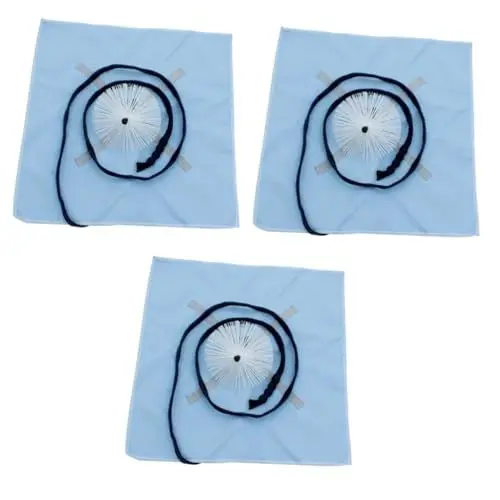 Produktbild: Totority 3St Saxophon-Reinigungstuch reinigungsbürste mit Bürstenkopf Wattestäbchen Pflegetuch Klarinette Reinigungsmittel Baumwolle
